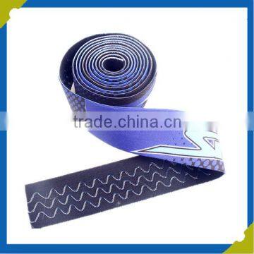 elastic webbing with printed logo and gripper silicone coating webbing