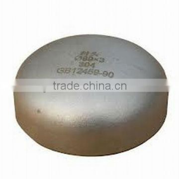 GB12459 89*3 Made in China Stainless Steel Seamless Pipe Fitting Cap