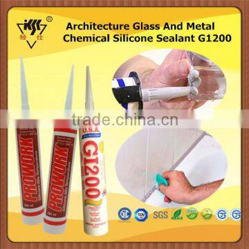 Architecture Glass And Metal Chemical Silicone Sealant G1200