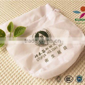 Hotel non-woven laundry bag/gift bag with string and customized logo