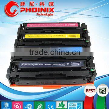 Laser Color Toner Cartridge CF400A-CF403A Compatible for HP 201A, For LaserJet Pro M252 ,MFP M277