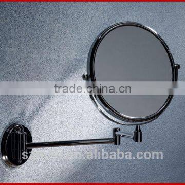 2014 new design ajustable wall mounted bathroom bath double side make up mirror for shower