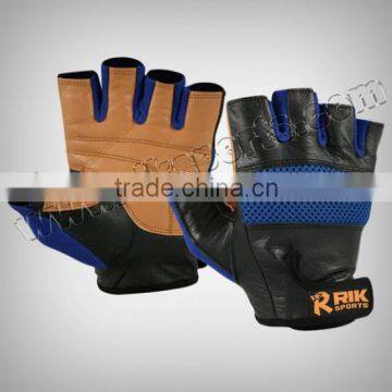 Gym Gloves - Weightlifting Gloves, Made of Genuine Leather Weightlifting Fitness Gym Exercise Gloves