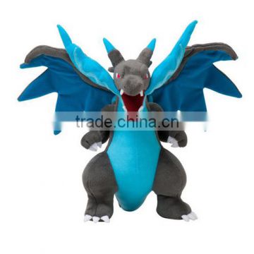 Anime Pokemon Plush Toys Mega Evolution Charizard Soft Stuffed Plush Doll Cartoon Gift For Kids