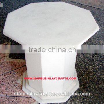 White Marble Table Base, Marble Table Base