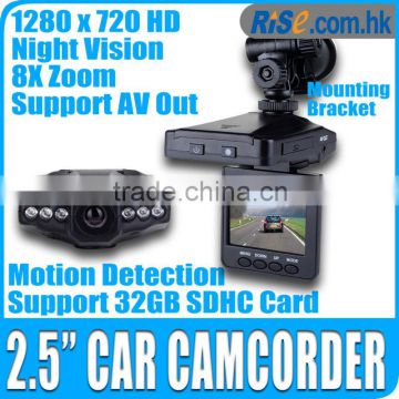 2.5" IR LED Video 270 Night Zoom SD DVR Camera Camcorder 720p HD Car Recorder