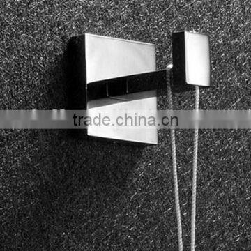 Modern simple square Robe Hook,Clothes Hook, Chrome Finish,Bathroom Hardware Product Robe Hooks,Bathroom Accessories