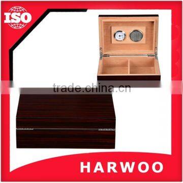 Hot sale custom wood humidor box with a clock