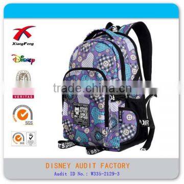 Custom 18 Inch Canvas College Bags With Laptop Pocket