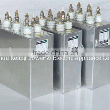 Induction furnace capacitor