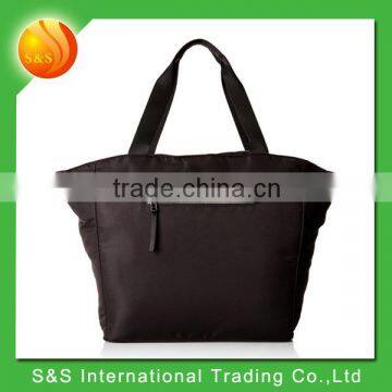 Simple Design Black Polyester Hand Bag Women's Tote Bag