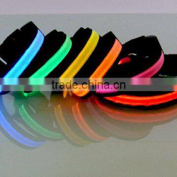 LED dog collar pure color