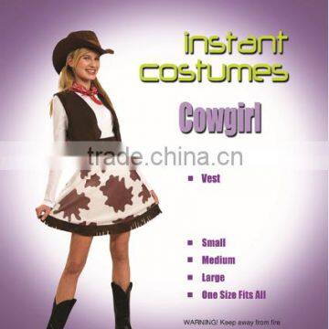 Halloween Wholesale sexy cowgirl dancing fancy dress instant costume