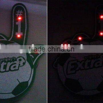 PU Sponge Foam Finger Foam Hand With LED Lights