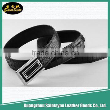 China Manufacturer Hot Sale Crocodile Men'S Leather Belt