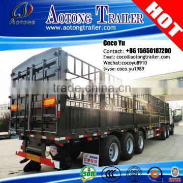 3 axles livestock transporting fencing semi trailer for sale