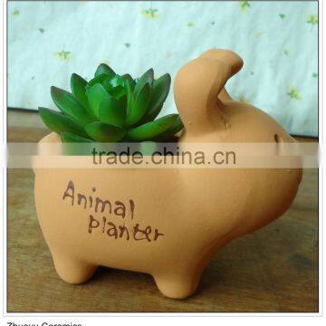 Decoration Mini Ceramic Animal Plant Pot