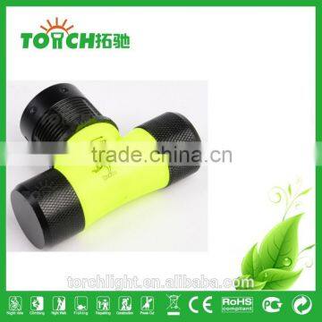 Diving Light Headlamp CRE E T6 LED High Power Yellow Color Light Waterproof Diving Headlight 1200Lm Use 1*18650/AAA Battery photo-5