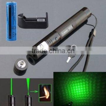 Adjustable Focus Burning Match Lazer 303 Green Laser Pointer