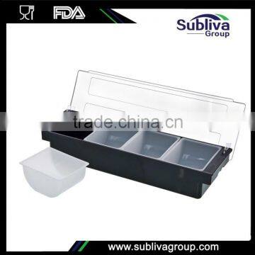 Plastic Table Condiment Holder 4 Compartment