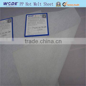 Low Temperature nonwoven Ping Pong sheet in shoe linings