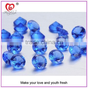 2015 Blue London Blue Sky Blue Round Brilliant Facet Cutting Concave Cutting Trillion Cubic Zirconia Gemstone 5A CZ