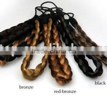 faux hair braided hair band