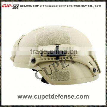 CUPET-MK sand with rail standard nij iiia mich aramid kevlar ballistic protection bullet proof helmet