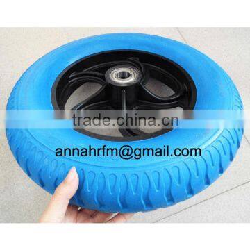 SINGAPORE MARKET PU foamed wheel for wheelbarrow