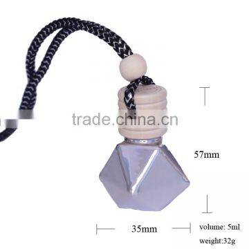 5ml miniature perfume pendant, small glass perfume pendant with lid