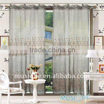 100% Organza With Embroidery Curtain