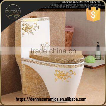 Dennis 2037G2 Floor Mounted Color Gold Plated Toilet