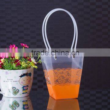 pp material orange color hand bag for flower plant superior quality lowest price flowers bag