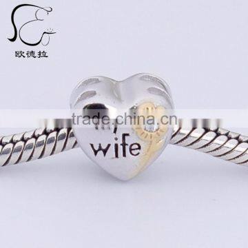 Stamped Genuine Heart Shape 925 Sterling Silver Charms photo-4