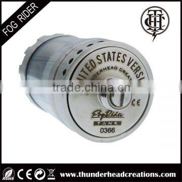 Hot selling atomizer, rebuildable deck design RTA fog rider tank