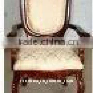 Carved arm single chair antique chair arm chair wood chair