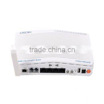 4FE+2VOIP/POTS+WIFI HGU EPON ONU for Fiber Optic Network Router                        
                                                Quality Choice