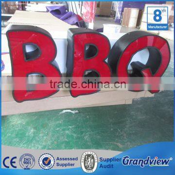 Advertising led illuminated acrylic sign light letter