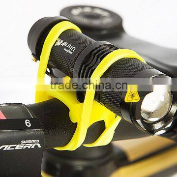 Bicycle Headlight Mount Holder Bandage Cycling Sports Ties Strap Band Silicone Band Strap Torch FlashLight Phone Tie photo-5