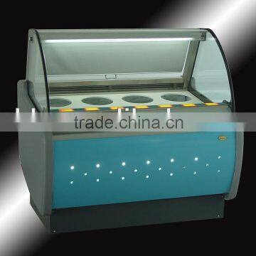 Stainless steel ice cream display case(Ce approve)