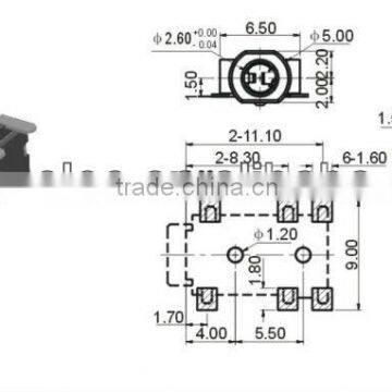 2.5mm headphone jack mini female phone jack from haolei Technology