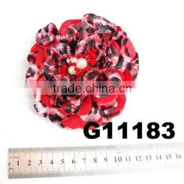 bulk artificial hair flowers with clip,ouch pin, elastic band