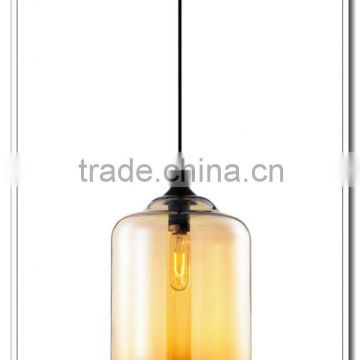 2014 amber glass restaurant hanging lamp MD9014-AM