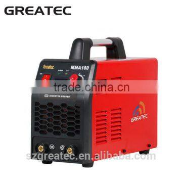 MMA 160 plastic inverter welder arc welding machine factory price