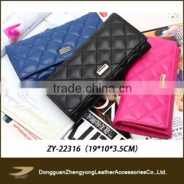 new design fashion woman credit card leather wallet