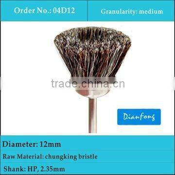 12mm HP shank cup chungking bristle brushes for metal alloys polishing