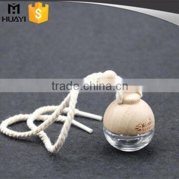 natural color round shape hanging car perfume bottle