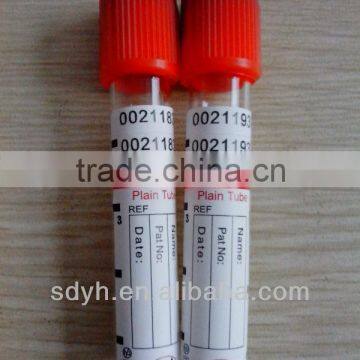 Plain Vacuum Blood Collection Tube