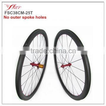 NEW tubeless 25mm carbon clincher wheels 38mm, T700 carbon fiber road bike wheels 38mm x 25mm clincher, 20H/24H superlight