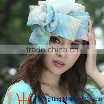 Young Ladies Elegant Silk Organza Hats for Special Occasion